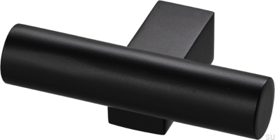 Мебельная ручка T-Bar Bar055, латунь, матово-черный