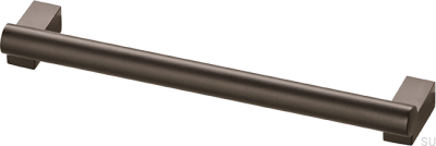 Bar173 160 Удлиненная мебельная ручка из латуни и коричневого цвета