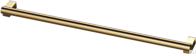 Ручка для мебели Bar333 320 удлиненная, полированная латунь, без лака