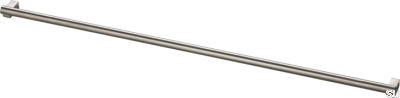 Ручка мебельная продолговатая Bar569 556, латунь, никелированная, матовая