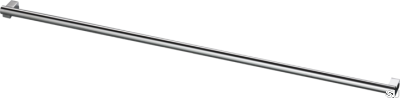 Ручка мебельная продолговатая Bar569 556, латунь, серебро, хром