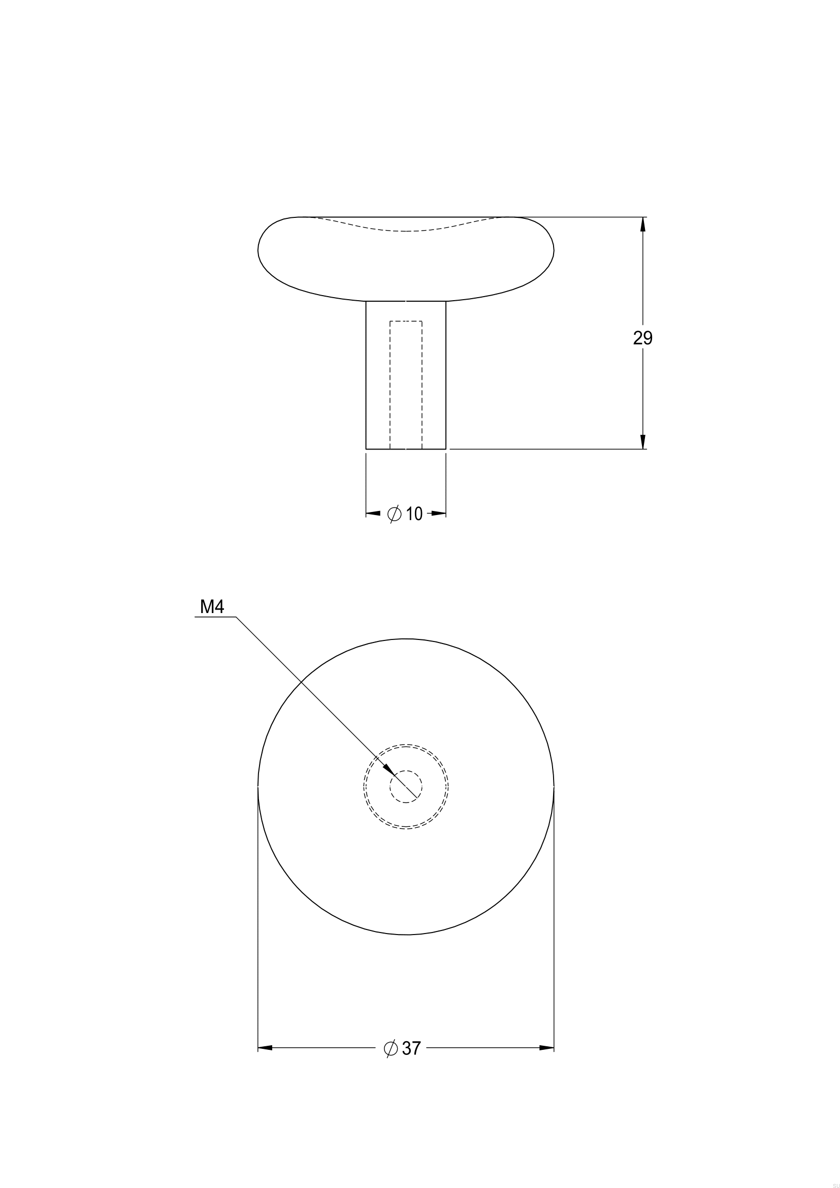 9428786--Gałka-meblowa-Bean-37-Mosiężna-Polerowana-Nielakierowana-Tapwell-Skandynawskie-Uchwyty_2
