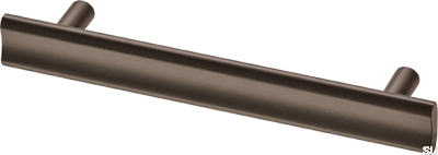 Удлинённая мебельная ручка Bean 128, латунно-коричневая