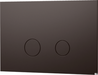 Кнопка смыва DUO112 TECE, латунная, коричневая