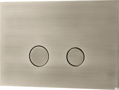 Кнопка смыва TECE DUO112, латунь, никелированная, матовая