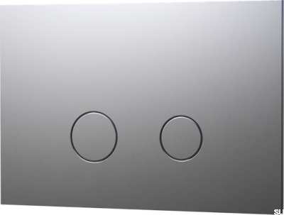 Кнопка смыва TECE DUO112, латунь, серебристый хром