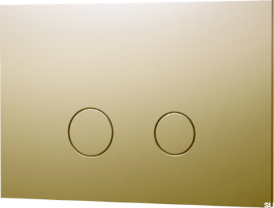 Кнопка смыва DUO112 TECE, латунь, медовое золото