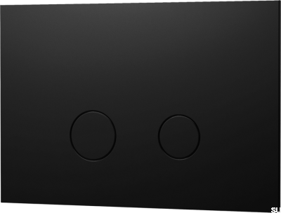 Кнопка смыва TECE DUO112, латунь, матово-черная