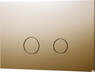 Кнопка смыва DUO112 TECE, полированная латунь, нелакированная