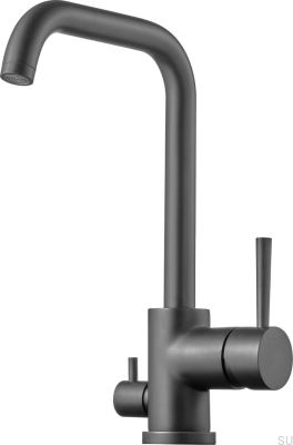 Кухонный смеситель с клапаном для посудомоечной машины EVO984, цвет латунь, графит