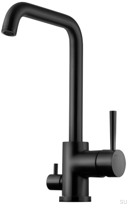 Кухонный смеситель с клапаном для посудомоечной машины EVO984, латунь, матово-черный