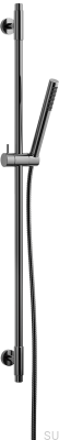 Душевая штанга с регулируемым настенным креплением TVM100 Латунь Черный Хром