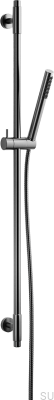 Душевая штанга с регулируемым настенным креплением TVM100 Латунь Черный Хром Матовый