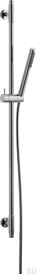 Душевая штанга с регулируемым настенным креплением TVM100 Латунь Серебристый Хром