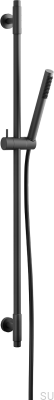 Душевая штанга с регулируемым настенным креплением TVM100 Латунь Матово-черная