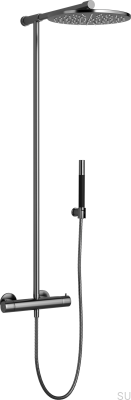 Душевой гарнитур TVM300 из латуни и черного хрома