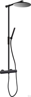 Душевой гарнитур TVM300 из матово-черной латуни