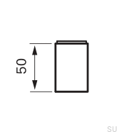 Удлинитель для смесителя для раковины XPRO300, матовая медь, неокрашенный