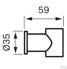XSUP030 Держатель для душевой лейки из латуни и бронзы