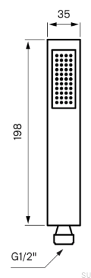Душевая головка ZDOC068 Латунь Серебристый Хром