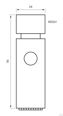 Аэратор ZDOC097 из латуни и серебристого хрома
