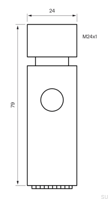 Аэратор ZDOC098 из латуни и серебристого хрома