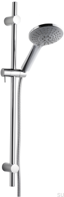 Душевая штанга с регулируемым настенным креплением ZSAL194 Латунь Серебристый Хром