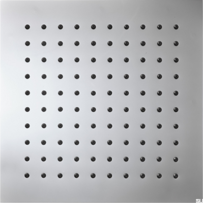 Квадратная скрытая лейка для душа с дождевой насадкой 200 ZSOF075 Латунь Серебристый Хром