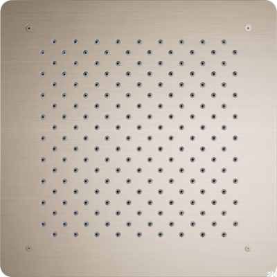 Квадратная скрытая лейка для душа с эффектом дождя 400 ZSOF097 Латунь Никелированная Матовая