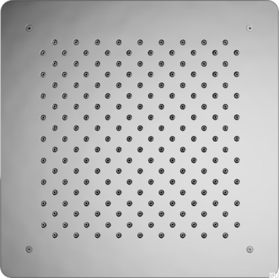 Квадратная скрытая лейка для душа с дождевой насадкой 400 ZSOF097 Латунь Серебристый Хром