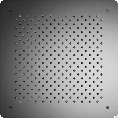 Квадратная скрытая лейка для душа с дождевой насадкой 500 ZSOF098 Латунь Черный Хром