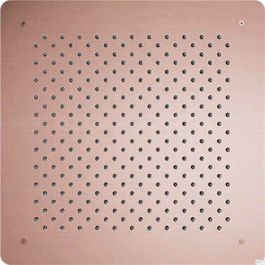 Квадратная скрытая лейка для душа с тропическим эффектом 500 ZSOF098 Матовая медь, неокрашенная