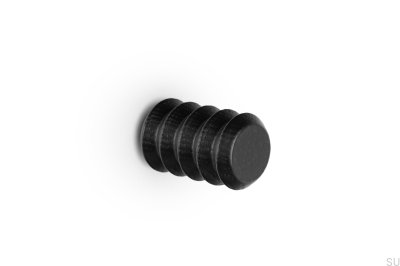 Настенная вешалка Pulse 28 из дуба, матово-чёрная, эко