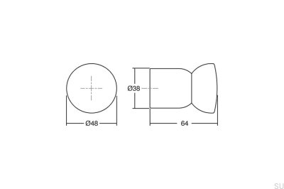 Деревянная настенная вешалка из ореха с пробкой, шт. 48