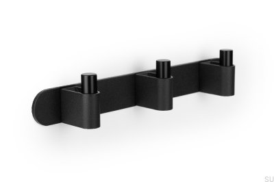 Настенная вешалка Casey Rack 340, алюминий, матово-черный