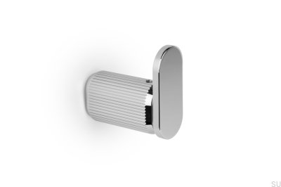 Настенная вешалка Brooklyn 30 из полированного алюминия и никеля