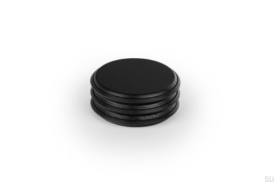 Напольный дверной стопор Pulse 66, цвет «дуб матово-черный»