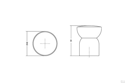 Дверной стопор для напольной печи 48, орех, деревянный, с пробкой
