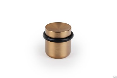 Дверной упор для пола Luv 36, металл, матовый, золотисто-каштановый