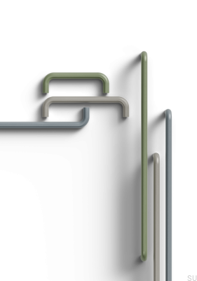 Удлинённая мебельная ручка Barga 96 Metal Silk Grey