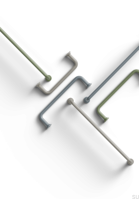 Удлинённая мебельная ручка Venosa 192 Metal Silk Grey