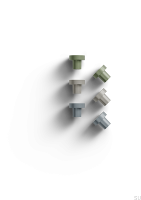 Металлическая зеленая мебельная ручка Agno 28