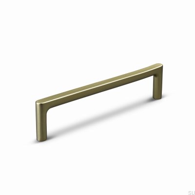 Удлиненная мебельная ручка Torino 128, матовый золотой алюминий