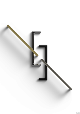 Ручка мебельная удлиненная Torino 160, алюминий, серебро, хром, полированная