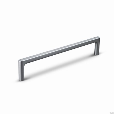 Удлиненная мебельная ручка Torino 160, матовый серебристый алюминий