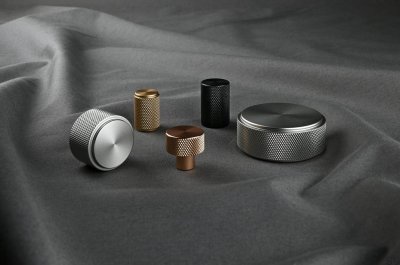 Мебельная ручка Rimini 16 из матового золота с алюминиевым покрытием (высокая)