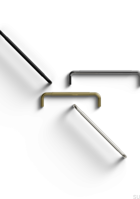 Ручка мебельная удлиненная Siena 160, алюминий, серебро, хром, полированная