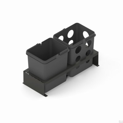 Система контейнеров для сортировки отходов Merida 60x35, темно-серый