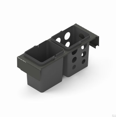 Система контейнеров для сортировки отходов Toledo 60x35, темно-серый