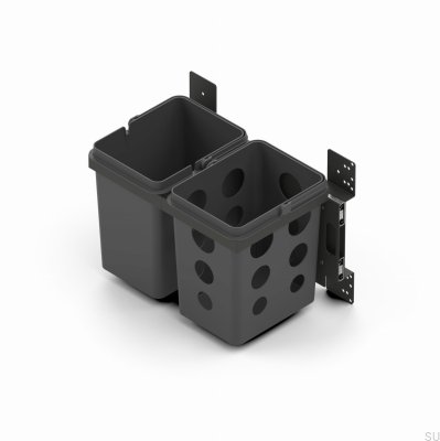 Система контейнеров для сортировки отходов Alicante 27x42, темно-серый